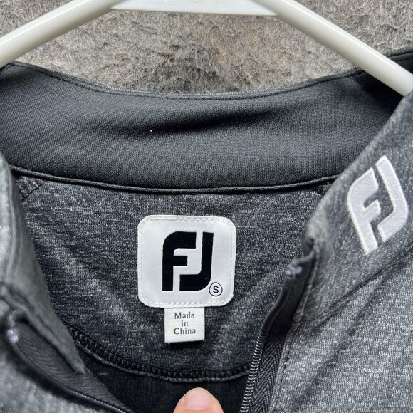 FootJoy Pullover Womens Small Gray Black 1/4 Zip Aramco Team Series Golf FJ - Picture 6 of 12